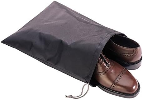 Mallofusa 1pc תיק נעליים ניילון עם סגירת חריץ להגנה על נעליים, חיסכון בחלל, ארגון החלל נושם 11 x 15 אינץ '