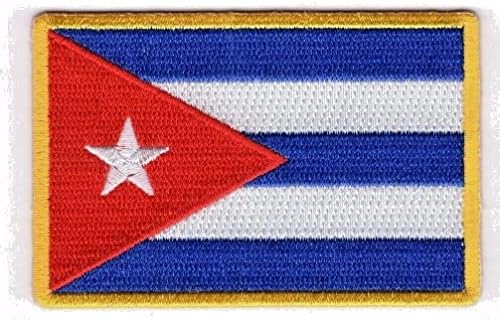 דגל קובה דגל גבול זהב 3 ברזל על תיקון