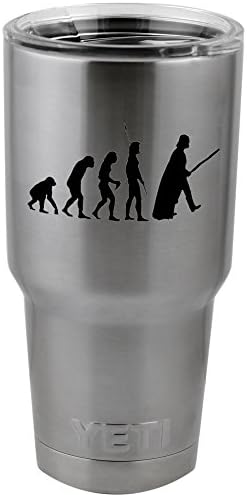 אבולוציה דארווין קפה אנושית דארת 'ויידר ויניל מדבקות מדבקות עבור יטי ספל כוס תרמוס זכוכית חצי ליטר