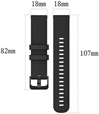 פס שעון סיליקון Cysue עבור 22 ממ 22 ממ צמיד החלפת רצועה אוניברסלית תואם לרוב השעונים עם רצועות 22 ממ
